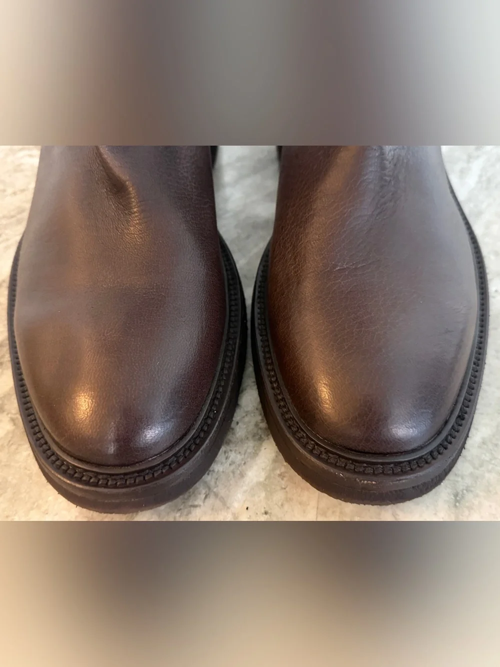 OFFICINE CREATIVE Hopkins Flexi Chelsea Boots Brown Leather Ankle 46 /13 US